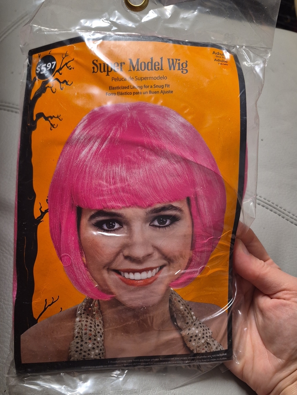 Super Model Wig - Bright Pink Short Bob